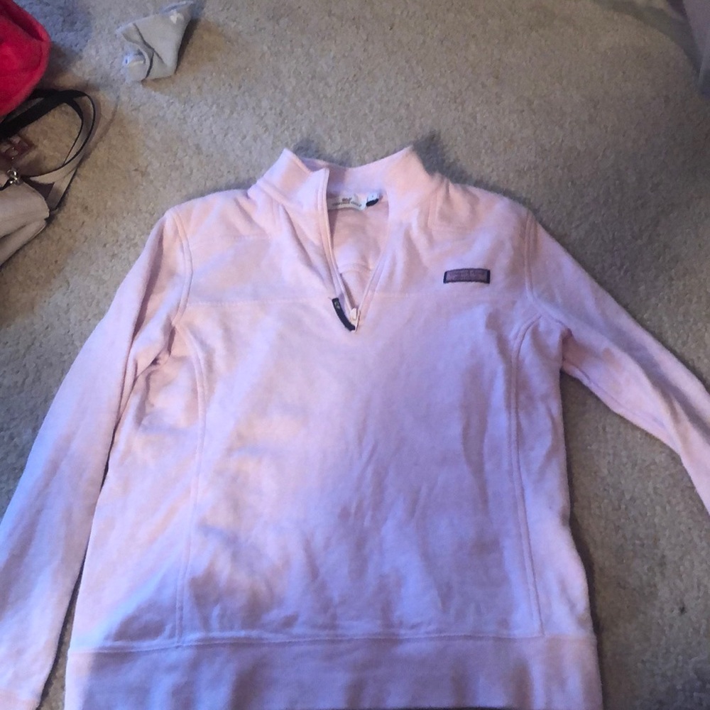 Light pink quarter zip
